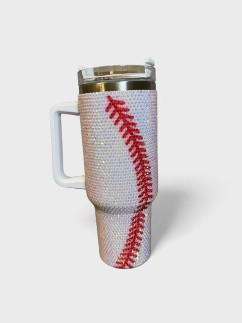 Crystal Baseball Tumbler 40 oz