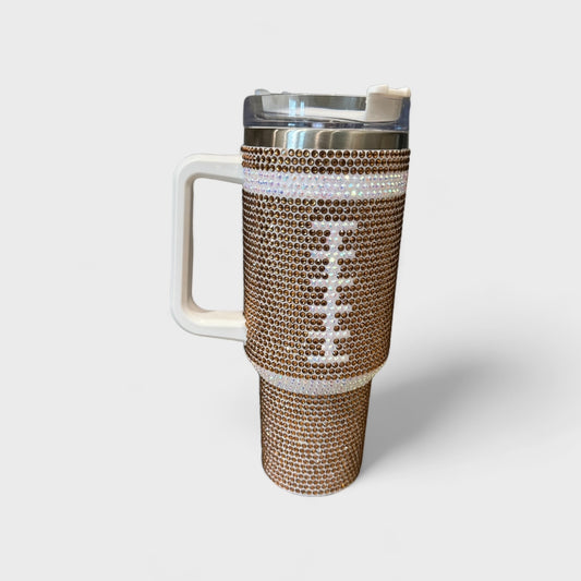 Crystal Football Tumbler 40 oz