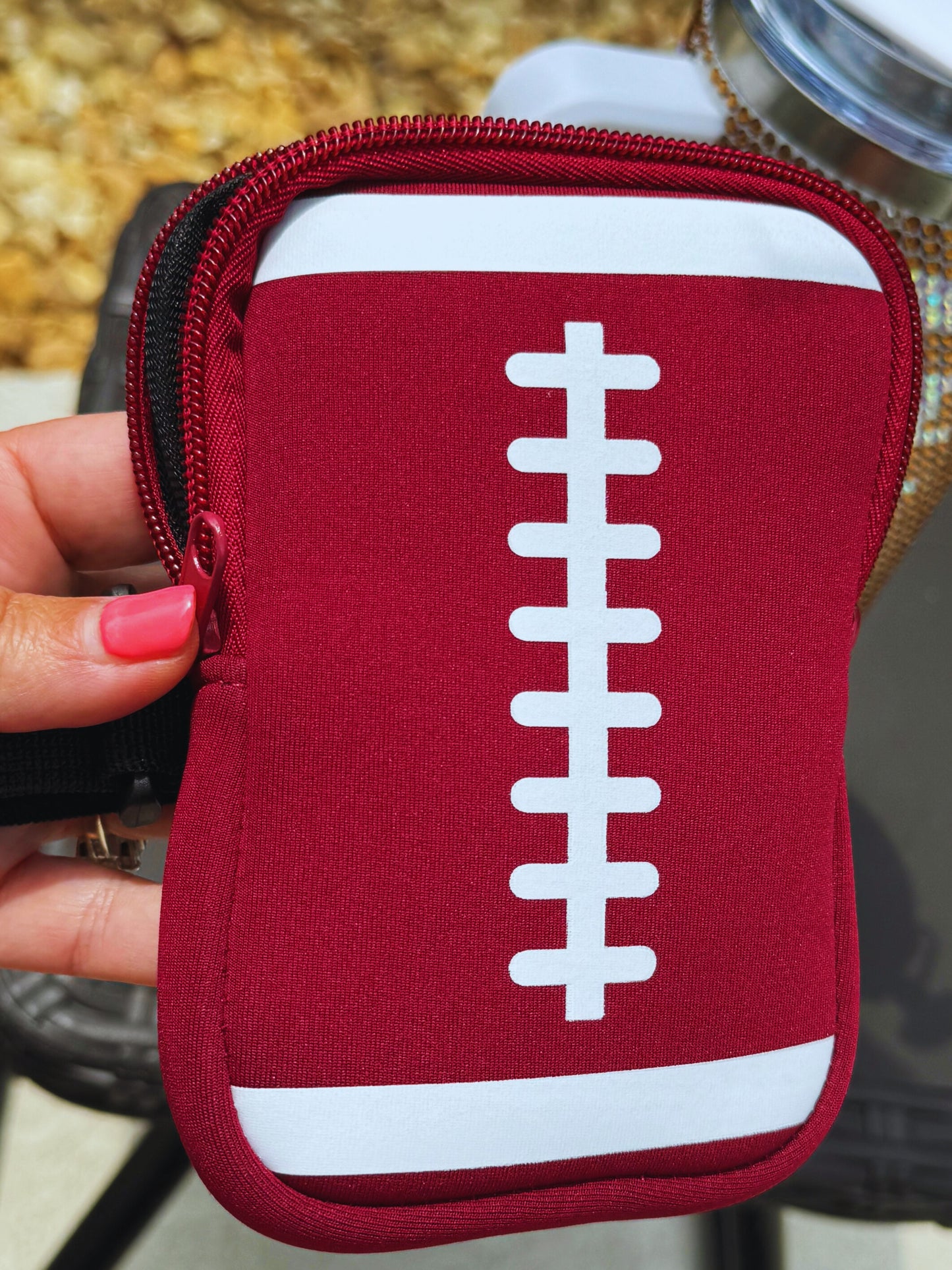 Football Tumbler Pouch