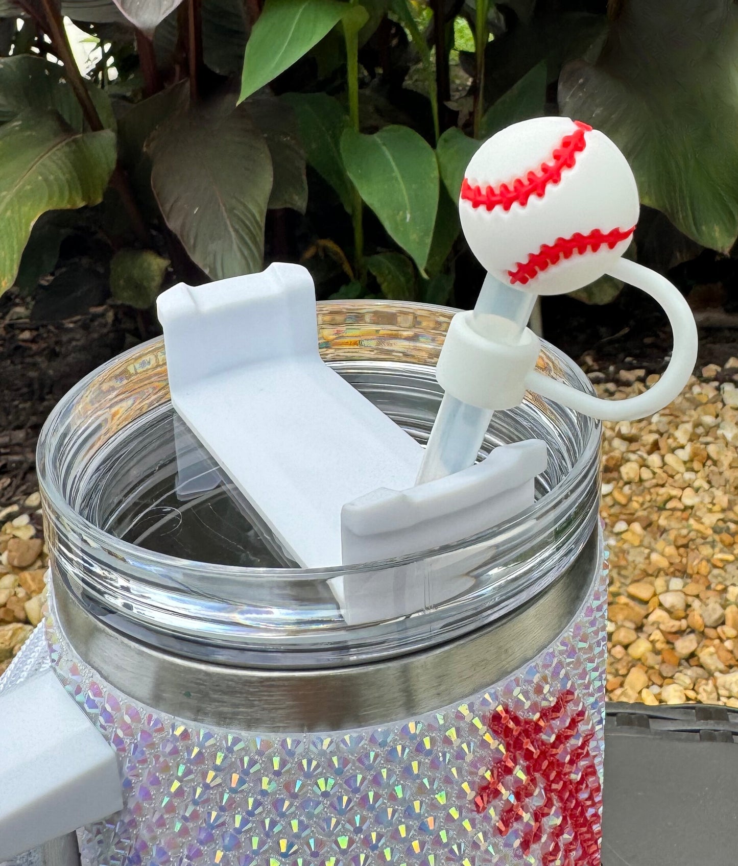 Baseball Straw Topper