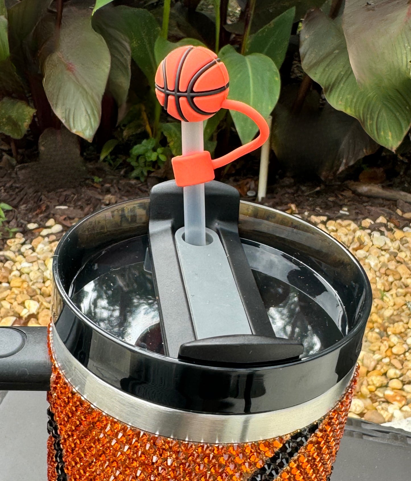 Basketball Straw Topper